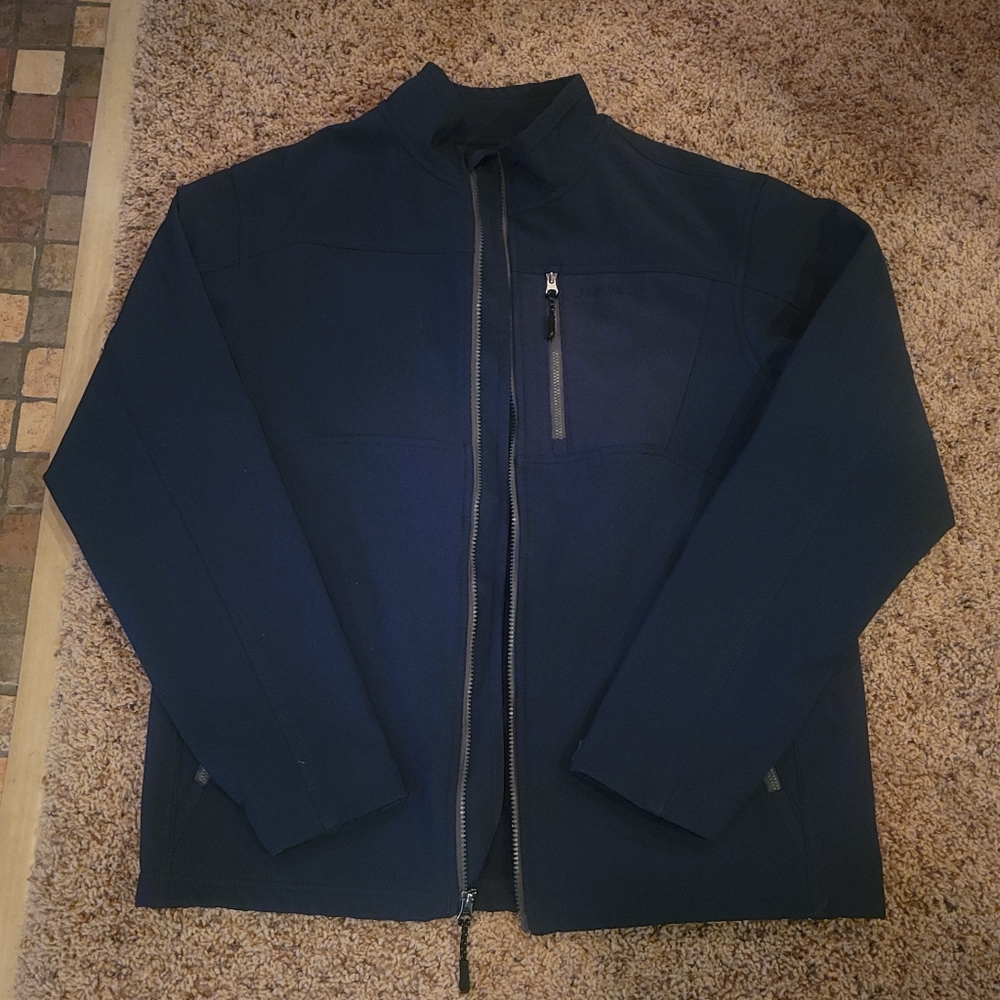 Red Head Men's Long Sleeve Full Zip Performance Jacket M Navy Blue